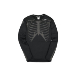 Nike Skelett Halloween Piiratud V&auml;ljaanne Skeletimustriga &Uuml;mmarguse Kaelusega Pikkade Varrukatega T-s&auml;rk Meeste Topid Must CD6402-010 M