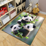 Panda multikakujutisega vaip elutuppa, magamistuppa, voodi k&otilde;rvale, diivani ette, p&otilde;randamatt, laste m&auml;ngumatt, suur vaip, kodu kaunistus 50x80cm (20x31in)