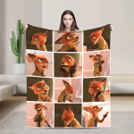 Zootopia Tekid Fliisist Tekstiilist Kaunistus Judy Hopps Nick Wilde Hingavad Super Soojad Visketekid Diivani Kontori Teki jaoks 30x40in