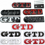 3D metallist GTD logoga autokleebised kleebised eesmise kapoti grilli embleem VOLKSWAGEN VW Polo Golfile 4 5 6 7 MK4 MK5 MK6 MK7 E-Sticker