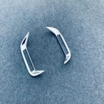 For Toyota Yaris Cross  ABS black Rear Fog light Lamp Cover Trim Foglamp Frame Sticker Car Exterior ABS chrome