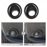 2pcs Front Fog Light Lamp Trim Cover fit for Dodge Challenger 2015+ Carbon Fiber