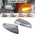 2 tk suunatulega k&uuml;ljepeegli indikaator Blinker Mercedes Benz C-klassile W204 S204 Viano Vito W639 ML W164 Valge LED DRL gray
