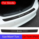 Auto uksepaku kriimustusvastased ja tagaluugi kaitseriba kleebised Skoda Rapid Fabia 1 Octavia A7 Scala Yeti Kodiaq Karop Kamiq Superb jaoks 1pc Trunk