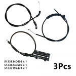 3 tk Mootorikatte avamiskaabel BMW 7. seeriale E65 E66 51237197474, 51238240608