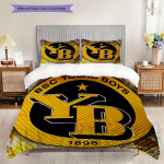 Borussia Dortmundi logo Muster Voodipesu Tekikomplekt Tekikate Padjap&uuml;&uuml;r Kodukaunistus S&uuml;nnip&auml;evakingitus (1 * tekikott + 2 * padjap&uuml;&uuml;ri, ilma s&uuml;damikuta) 135x200cm