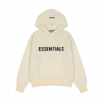 ESSENTIALS Unisex vabaaja kirjakudumiga kapuutsiga pusa Medium beež