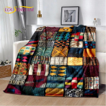 3D Etioopia V&auml;rviline Lilleline Kootud Kunstikorv Mandala Pehme Pl&uuml;&uuml;sist Tekk, Flanellist Visketekk Elutuppa Magamistuppa Voodile Diivanile 180x230cm