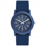 TIMEX Camper 34mm kvarts-analoog teise p&otilde;lvkonna Camper 30m veekindel k&auml;ekell, korduvv&auml;ljaanne, (Sinine) sinine