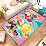 Disney printsessimustriga suured vaibad Kodu elutuppa magamistuppa diivani ette uksematiks kaunistuseks libisemiskindlad laste matid Potdemiel 80cm x 120cm