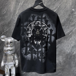 8929 CHROME HEARTS 2026 Suvi Uus K&otilde;rge Kvaliteediga Puuvillane &Uuml;mmarguse Kaelusega L&otilde;tv Suur Suurus Meeste ja Naiste T-s&auml;rk Paaride T-s&auml;rk S must