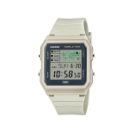 CASIO Classic Collection Elektroonilise liikumisega Vaigust rihmaga K&auml;ekell Unisex Hall sihverplaat LF-30W-8AJF Beige Band black