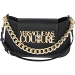 Versace Jeans Couture metallist logoga lukuga pol&uuml;esterist &otilde;lakott, v&auml;ike naiste &otilde;lakott, must 74VA4BL2-ZS467-899 Basic Set (Bag+Dust Bag),/