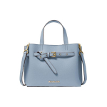 Michael Kors MK Emilia Kuldne T&auml;helogo Pandlaga Riistvara Portfell K&auml;eshoitav &Otilde;la Crossbody Kott V&auml;ikesed Naiste kotid Sinine 35F0GU5S5T-487 Basic Set (Bag+Dust Bag)