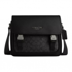 Coach Racer 28 Br&auml;ndi logo Reguleeritav &otilde;larihm Kaetud l&otilde;uend Sile vasikanahk Messenger kott Meeste kotid S&uuml;si CT716-QBMI5 Basic Set (Bag+Dust Bag)