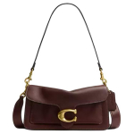 Coach Tabby 26 Br&auml;ndi logo Eemaldatav &otilde;larihm Disain Nahast K&auml;ekott Crossbody &Otilde;lakott Keskmine Naiste k&auml;ekott Messing Vaher CCX04-B4MPL Basic Set (Bag+Dust Bag)