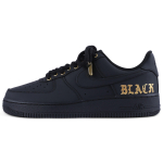 Nike Air Force 1 PU Abrasion Resistant Balance Low top Skateboard Shoes Unisex Black Gold CW2288-001(TEAM55-) 42 black