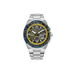 Citizen 200M Veekindel Eco-Drive Kvartsikell Roostevabast Terasest Rihm Meeste kellad Hall JY8125-54L Regular Watch Box,Gray Dial