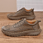 Kevadised Moodsad Meeste Vabaajajalatsid V&auml;litingimustes Libisemiskindlad Meeste Mokassiinid Paelad Pehme Nahast Mokassiinid Jalan&otilde;ud K&auml;sitsi &Otilde;mmeldud Meeste Tossud 38 khaki