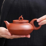 1 tk Lilla savikann Xishi Pot Single Teekomplekt Kung Fu teekomplekt Kodumajapidamises kasutatav teekann Puhas k&auml;sitsi valmistatud lillast savist teekann koju restorani hotelli kontoritee A Purple Pottery, Red Clay