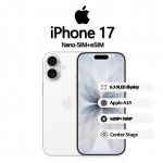 Apple iPhone 17 nutitelefon toetab Nano-SIM+eSIM, uus ja aktiveerimata 256GB valge