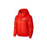 Nike &uuml;hev&auml;rviline logotr&uuml;kiga kahepoolne kapuutsiga puuvillane jakk talvejoped naistele Oranž CD9044-634 L red
