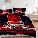 3 tk Arsenal Football Clubi embleemiga kodune voodipesukomplekt-Universaalne kolmeosaline komplekt magamistuppa, k&uuml;lalistuppa, elutuppa, hotelli-T&auml;iuslik kingitus Fa jaoks 135x200cm