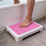 Libisemisvastane treeningtool, ideaalne vannitubade, eakate, naiste, t&auml;iskasvanute ja laste, autode jaoks White Pink