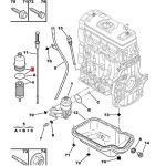 Peugeot 206 207 208 307 308 408 301 2008 3008 jaoks Citroen C2 C3 C4 C5 C8 1.6 16v jaoks Auto &otilde;lifiltri kate 1103L7 F01.115.00