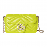 Gucci GG Marmont Double G Logo Kett-&otilde;lakott Mini Naiste &otilde;lakott Heleroheline 841290-AAFAY-3520 Printed,Basic Set (Bag+Dust Bag)