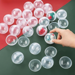 100 tk l&auml;bipaistvaid &uuml;mmargusi t&uuml;hje plastkapsleid - Gumballi masina kapslid lahtiselt l&auml;bipaistvast pakendist m&uuml;&uuml;giautomaatide auhinnad isetegemise k&auml;sit&ouml;&ouml;tarbed