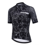 Kass Must ja Valge Jalgrattas&auml;rgi Komplekt Meeste Suvine L&uuml;hikeste Varrukatega Jalgratta MTB Ratta R&otilde;ivad Multikas Maillot Ciclismo &Uuml;htne Komplekt S