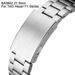 21,5 MM BA0842 Kellarihm Kellakomponendid Terasest K&auml;ev&otilde;ru Rihm Kellarihm Tag Heuer F1 Seeria CAZ1014 CAZ101H CAZ1010 WAZ1010 jaoks 21.5MM h&otilde;be