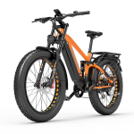 Lankeleisi Silvertip8 26-tolliline maastikuratas t&auml;isvedrustusega elektriline jalgratas, 52V 1000W mootor, maksimaalne pedaaliabiga s&otilde;iduulatus kuni 150 km. oranž