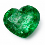 Lahtine v&auml;&auml;riskivi SERTIFITSEERITUD 9,63 ct Roheline Colombia Looduslik Smaragd S&uuml;damikuga l&otilde;ige 13 mm approx. roheline
