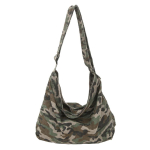 Kamuflaažist l&otilde;uendist &otilde;lakotid Naistele Suure mahutavusega Leopardimustriga Crossbody kotid Unisex Puuvillased kotid Korea stiilis Vabaaja kotid roheline