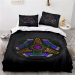 Rocket League voodipesu komplekt Tekikate &Uuml;hekohaline Twin T&auml;iskasvanu Full Queen King Suurus Auto Rocket League Voodikomplekt Laste magamistuba Tekikate 200x200cm