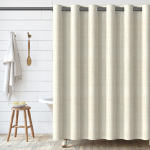 Linase v&auml;limusega vannitoa du&scaron;ikardin Veekindel Hallituskindel Vaikne Rooma R&otilde;ngas Paks Pol&uuml;ester Vanni kardin (Beige,180x180) beež