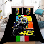 Moto R-Rossi 46 Tekikott Komplekt Pehme Pesu Puuvillane Voodi 2/3 Osaline Suvine Mugav &Uuml;li&otilde;pilaste &Uuml;hiselamu Kodune Voodipesu 135x200cm