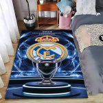 2024 UEFA Meistrite Liiga Trofee Vaip Spordilogoga  Sobib kasutamiseks libisemisvastasena elutoa, magamistoa diivanite jaoks 80x120cm( 31x47in)