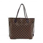 [Kasutatud] Louis Vuitton Neverfull MM 'Pruun Damier Ebene L&otilde;uend/Kirsipunane' - Hea #HD2X1 ONE SIZE