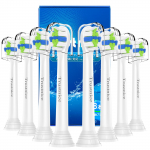 Viimased arenenud mudelid Mini asendusotsikud Philips Sonicare elektrilistele hambaharjadele Mini kompaktne asendusotsikud Philips Sonicare'ile