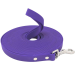 Veekindel PVC Koerarihm 3m 5m 10m 15m Pikk Rihm Nailon Tugev Koeratreeningu Rihm Jalutamiseks Mustust H&uuml;lgav Koerak&ouml;is 10 Meetrit Plii 3m x 15mm lilla