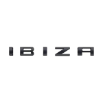1 tk Ibiza 6L 6J jaoks T&auml;hega Embleem 3D Kleebised Tagumine Pagasiruumi M&auml;rk Logo IBIZA must