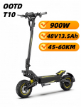 Elektriline t&otilde;ukeratas, OOTD T10 t&otilde;ukeratas, Maksimaalselt 900W mootor 48V 13.5Ah aku, 45-60km s&otilde;iduulatus, 11-tollised maastikurehvid 50KM/H OOTD T10 900W48V13.5Ah-GY-YY