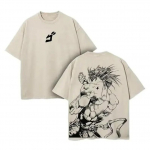 Dio Brando T-s&auml;rk JoJo seikluslik anime manga meeste retro pestud puuvill XL