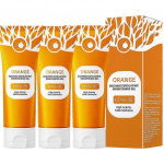 3X Apelsiniens&uuml;&uuml;mid Kooriv Valgendav Geel Niisutav Silendav Pinguldab Poore Valgendav Kooriv Peeling-geel 100g 25-26 v&auml;hem