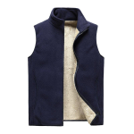 lamba ka&scaron;miirvest meestele Br&auml;nd Talvejakk Meeste vest Meeste lukuga Meeste jakk Varrukateta Vabaaja talvine vest Mehed S-8XL 3XL tumesinine v&auml;rv