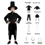 Film Saja Boys Rolli Cosplay Kost&uuml;&uuml;mid Lastele T&auml;iskasvanutele Poistele Jinu &Uuml;htne Kimono Komplekt Halloweeni Peo R&otilde;ivad 150cm beež
