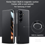 Samsung Galaxy Z Fold 8 Ultra 7 6 jaoks S&uuml;sinikkiust Mustriga Nahast Magsafe Kaanega &Auml;ri Aknavaatega Klappkaas Galaxy Z Fold8 Ultra must